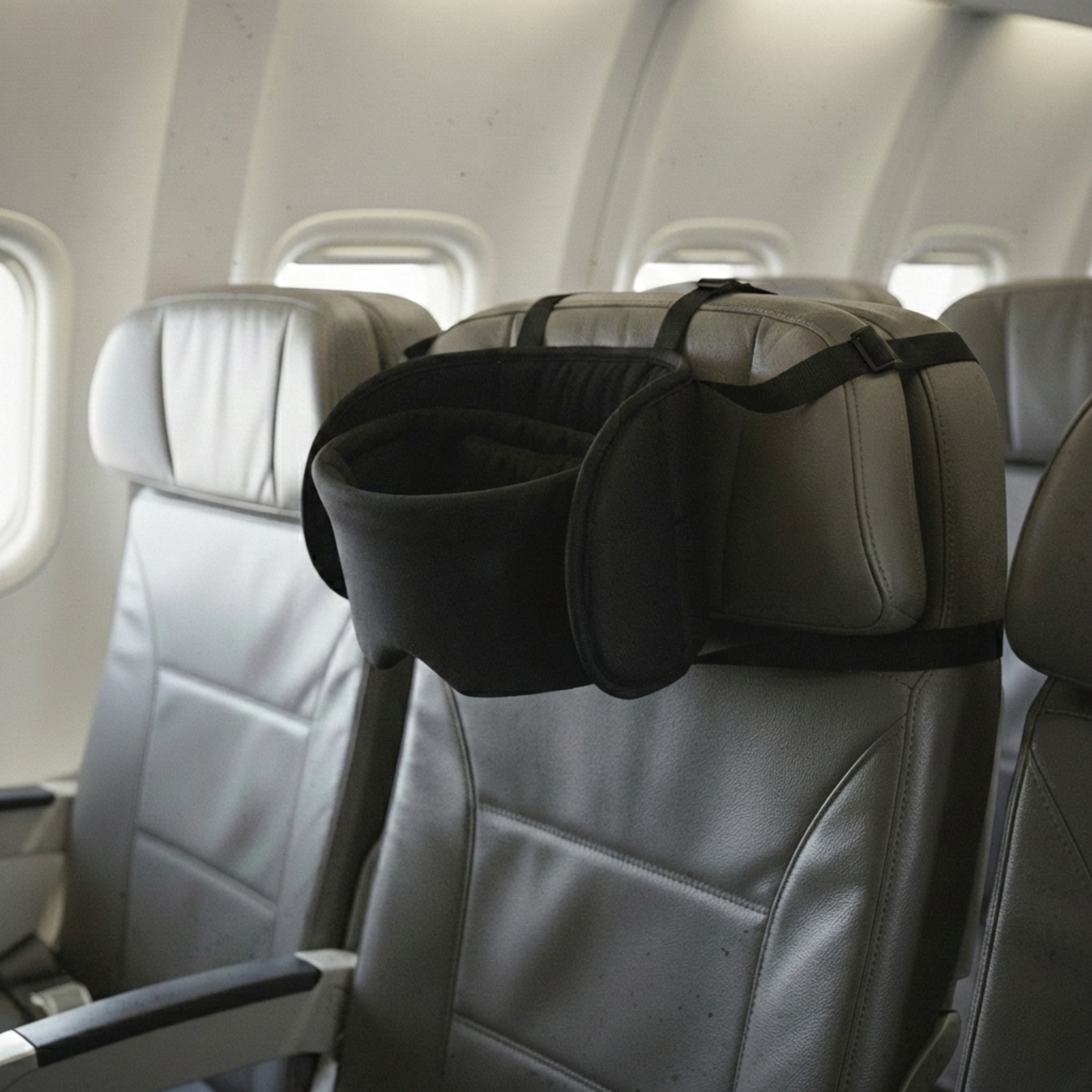 Ergonomiskt 360° sömnstöd för flyg